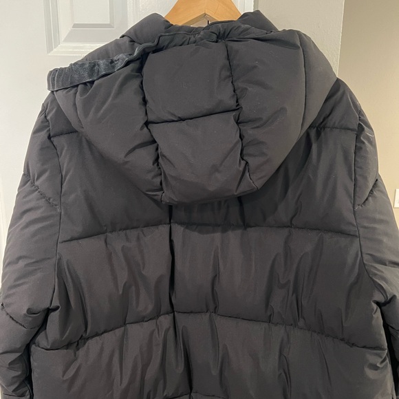 Men’s Abercrombie Long Black Puffer - Picture 3 of 5